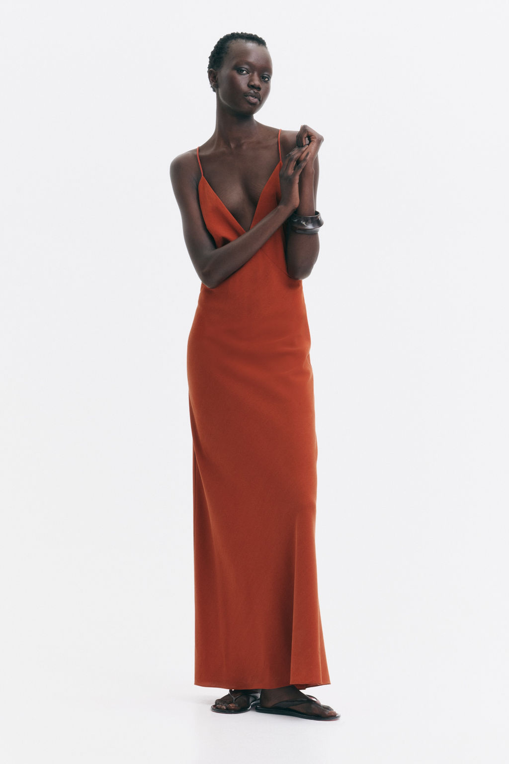 Vestido de crep? con detalle de cuentas - H&m фото 2