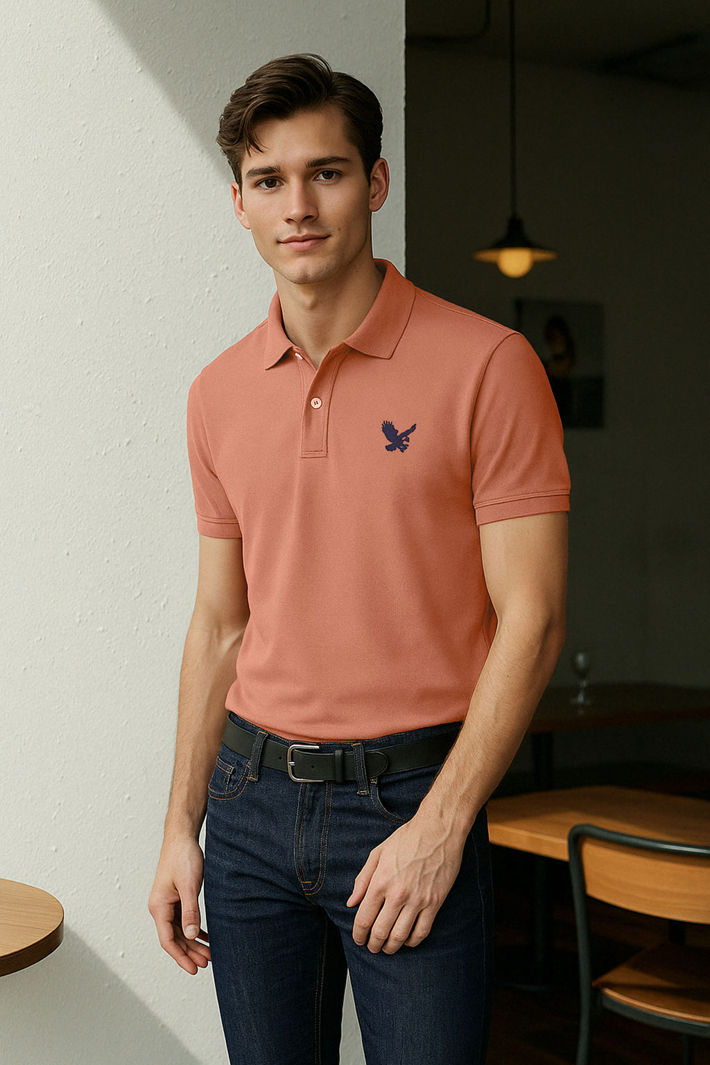 TRENDYOL MAN Gri Regular/Normal Kesim Nak?s Detayl? Polo Yaka T-shirt TMNSS25PO00017 - Trendyolmilla фото 18