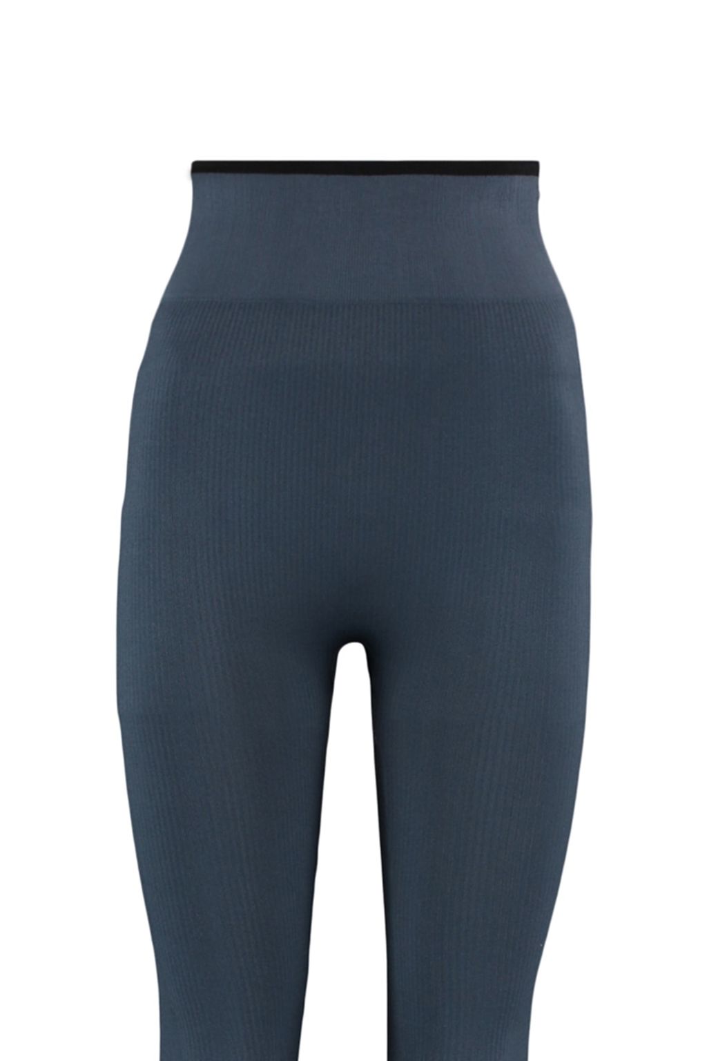 Antrasit Seamless/Dikissiz Kontrast Renk Detayl? Tam Boy Orme Spor Tayt TWOAW23TY00030