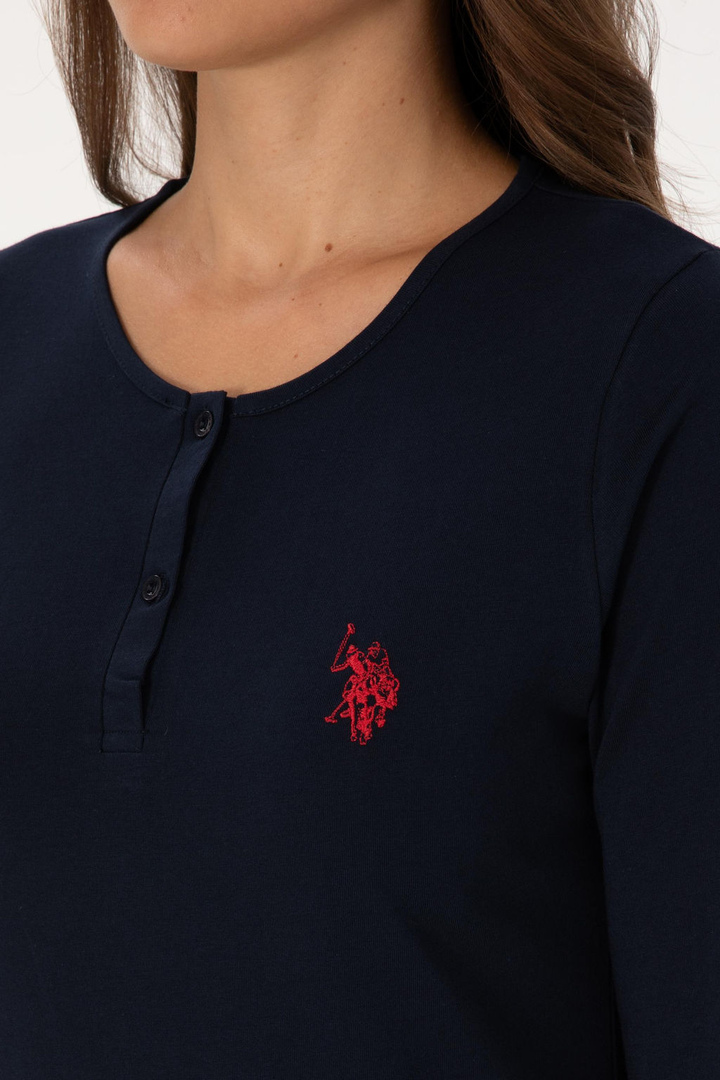 Kad_n Lacivert Pijama Tak_m_ Sepette S_rpriz _ndirim - U.s. polo assn фото 7