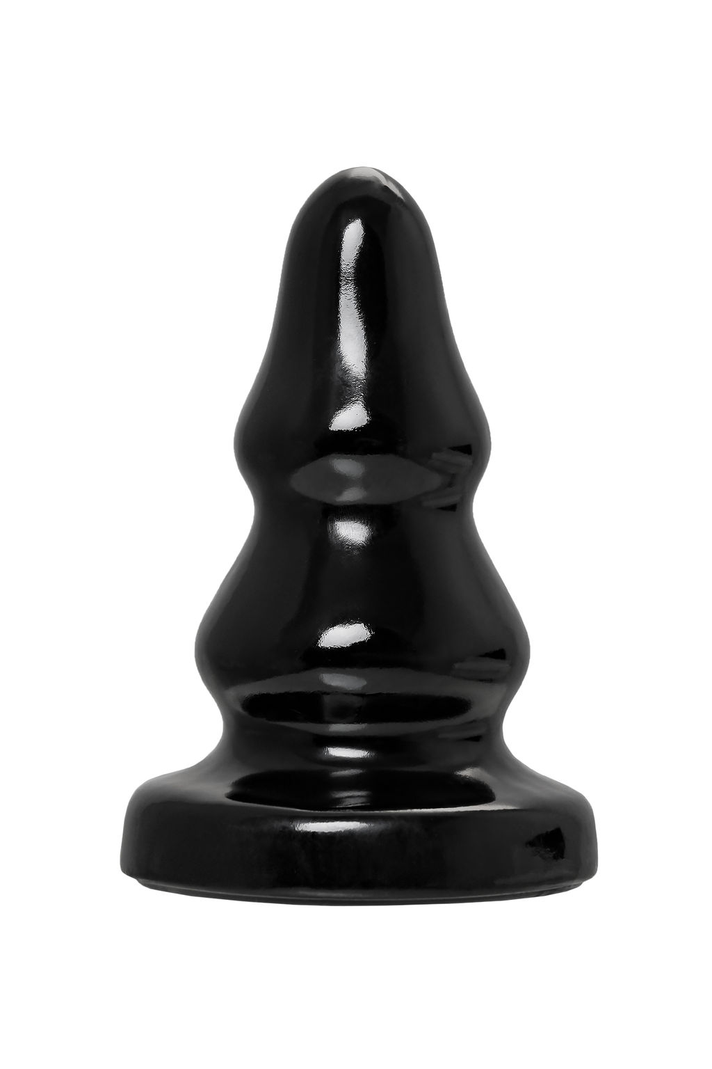 Анальная втулка TOYFA POPO Pleasure Monoceros, PVC, черная, 15 см, 7 см  фото 2