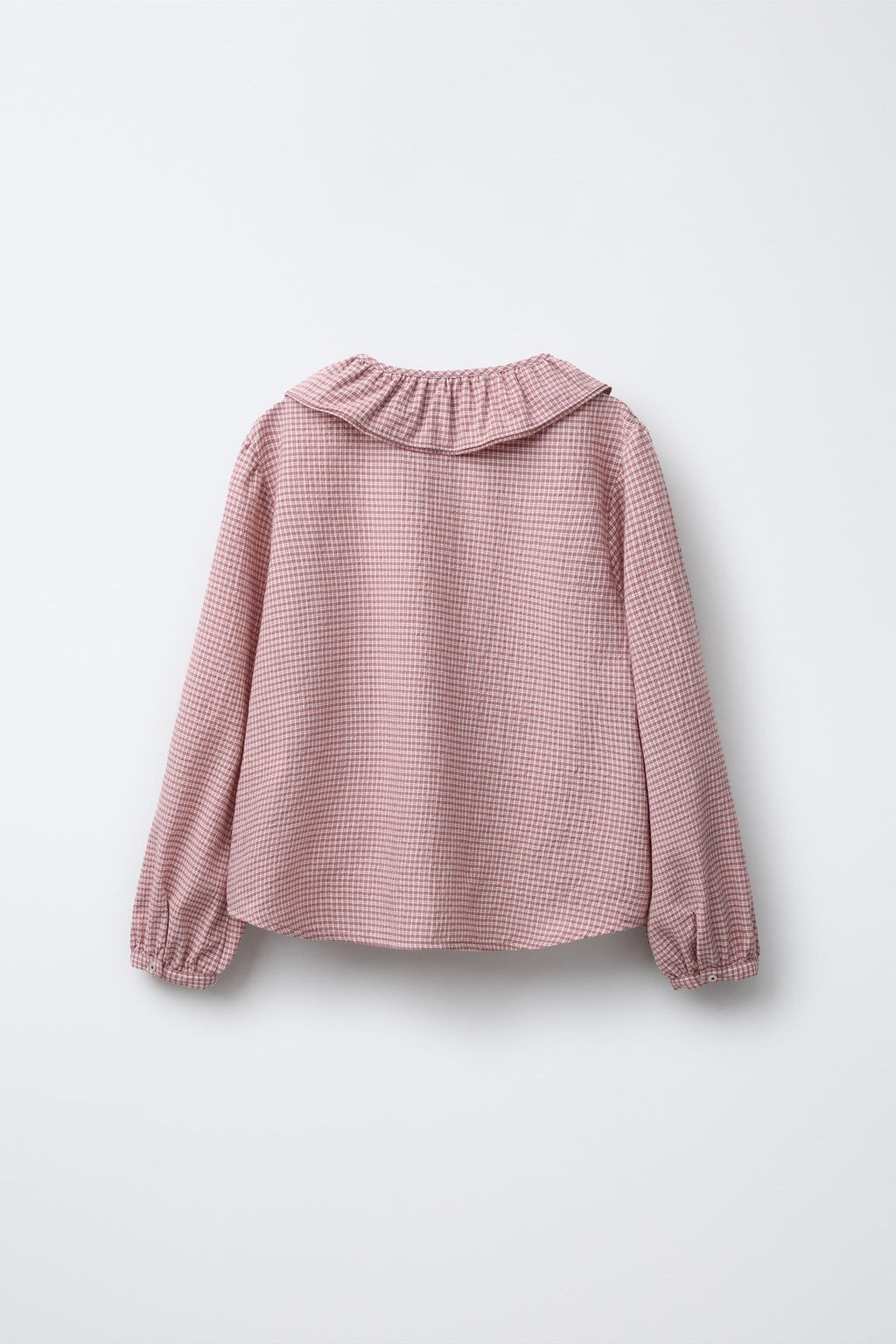 DOUBLE PETER PAN COLLAR CHECK SHIRT BENSIMON ® X ZARA  фото 2