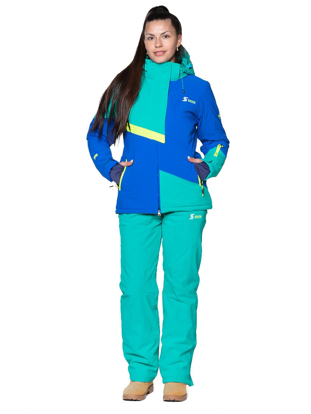 Костюм B-8777 Джинсовый - Snow headquarter фото 8