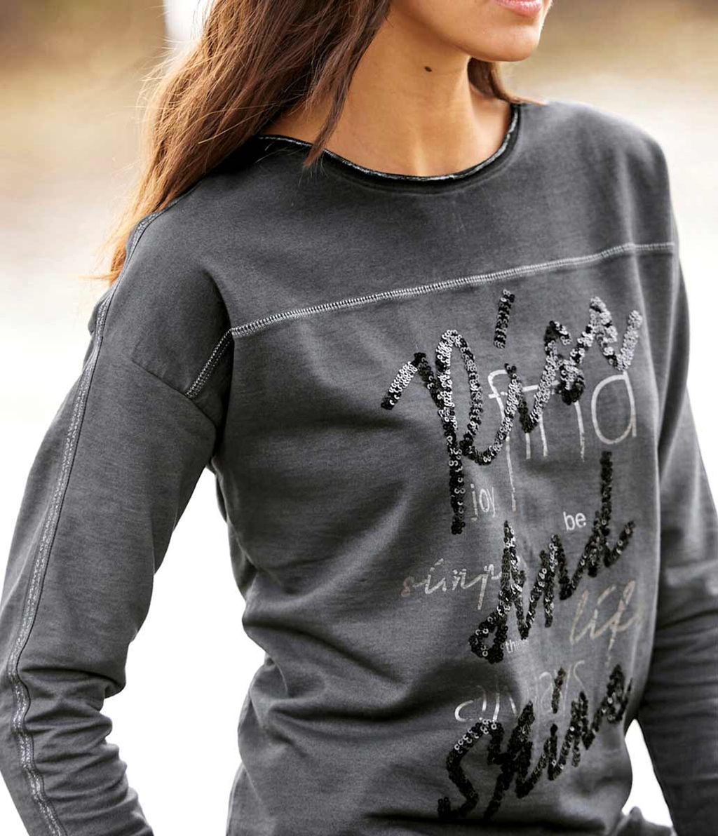 Свитшот, цвета антрацита - Heine фото 5