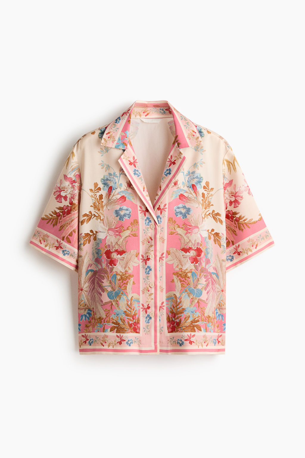 Camisa de lyocell de manga corta - H&m фото 2