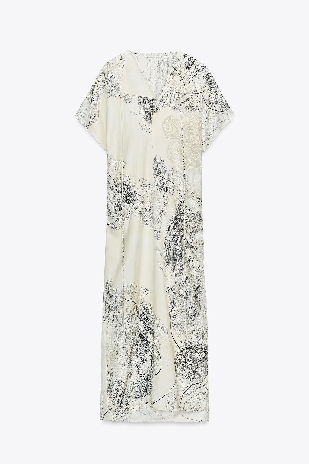 ZW COLLECTION PRINTED MIDI DRESS - Zara фото 4