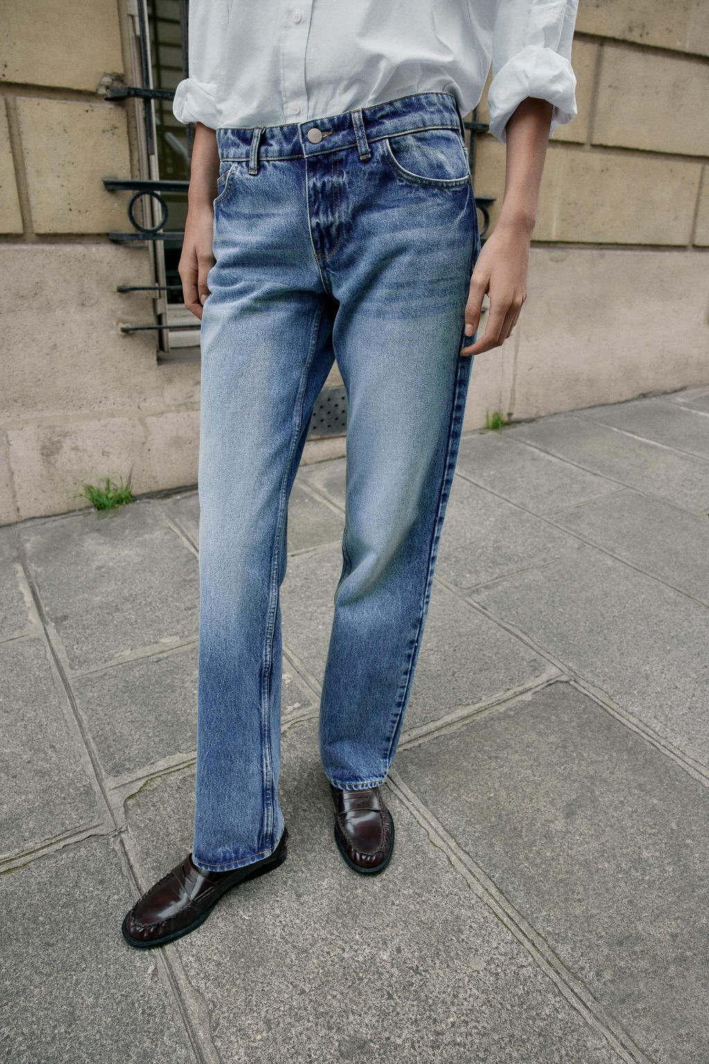 Z1975 STRAIGHT LOW-RISE JEANS - Zara фото 2