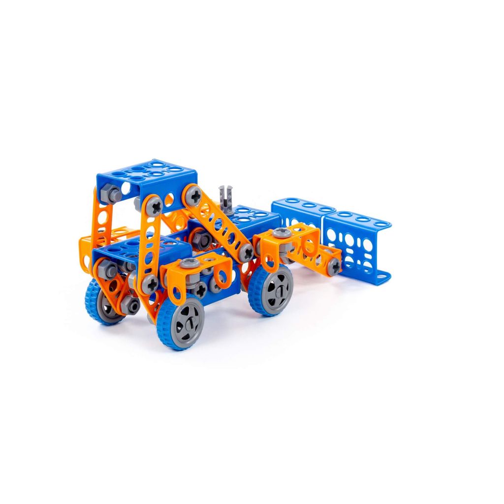 Конструктор Изобретатель - Трактор-погрузчик №1 (141 элемент) (в пакете) - Полесье фото 4