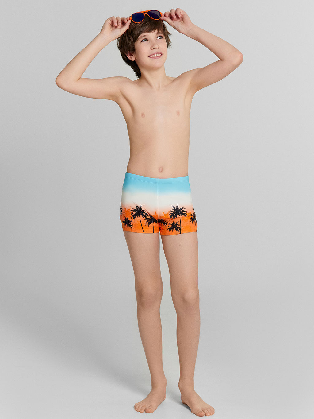 Трусы купальные для мальчиков с тропическим принтом - Mark formelle фото 2