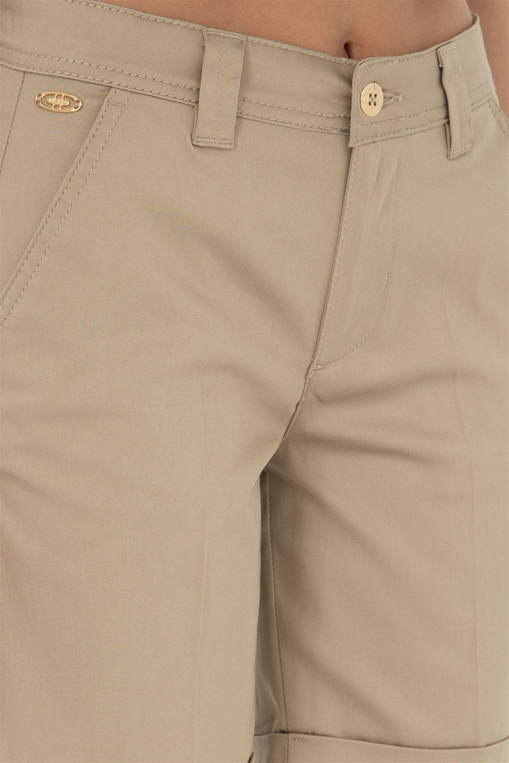 Женские тканые шорты светло-хаки Неожиданная скидка в корзине - U.s. polo assn фото 5