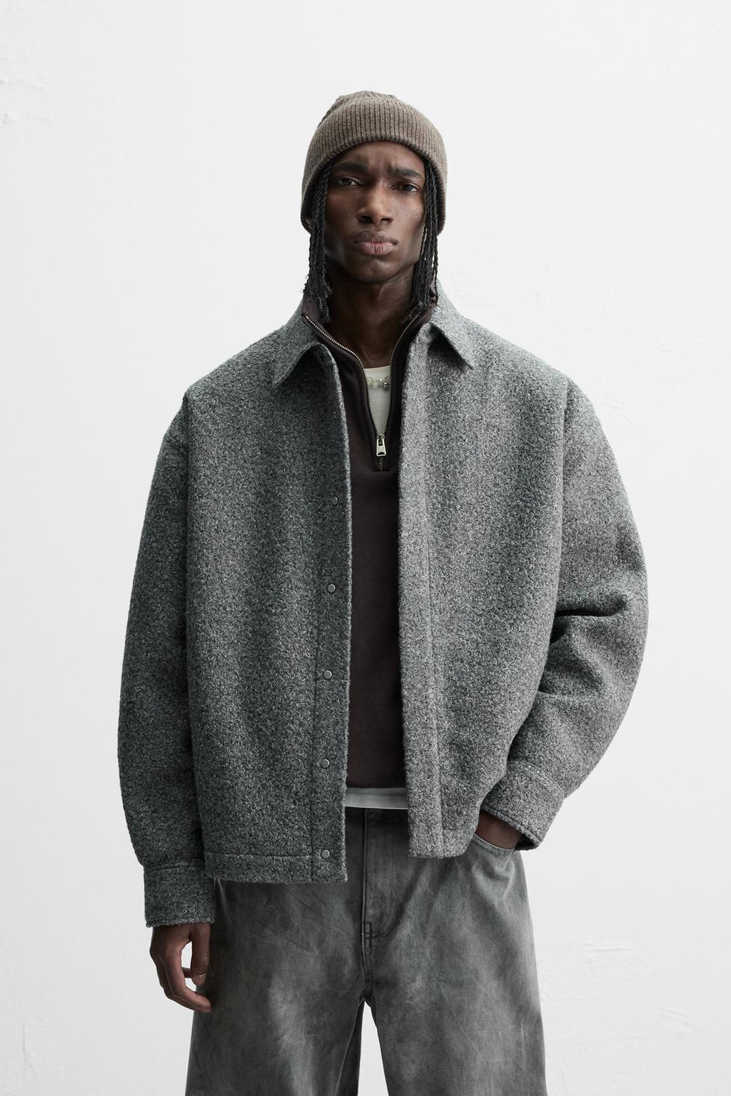 BOUCLE OVERSHIRT - Zara фото 2