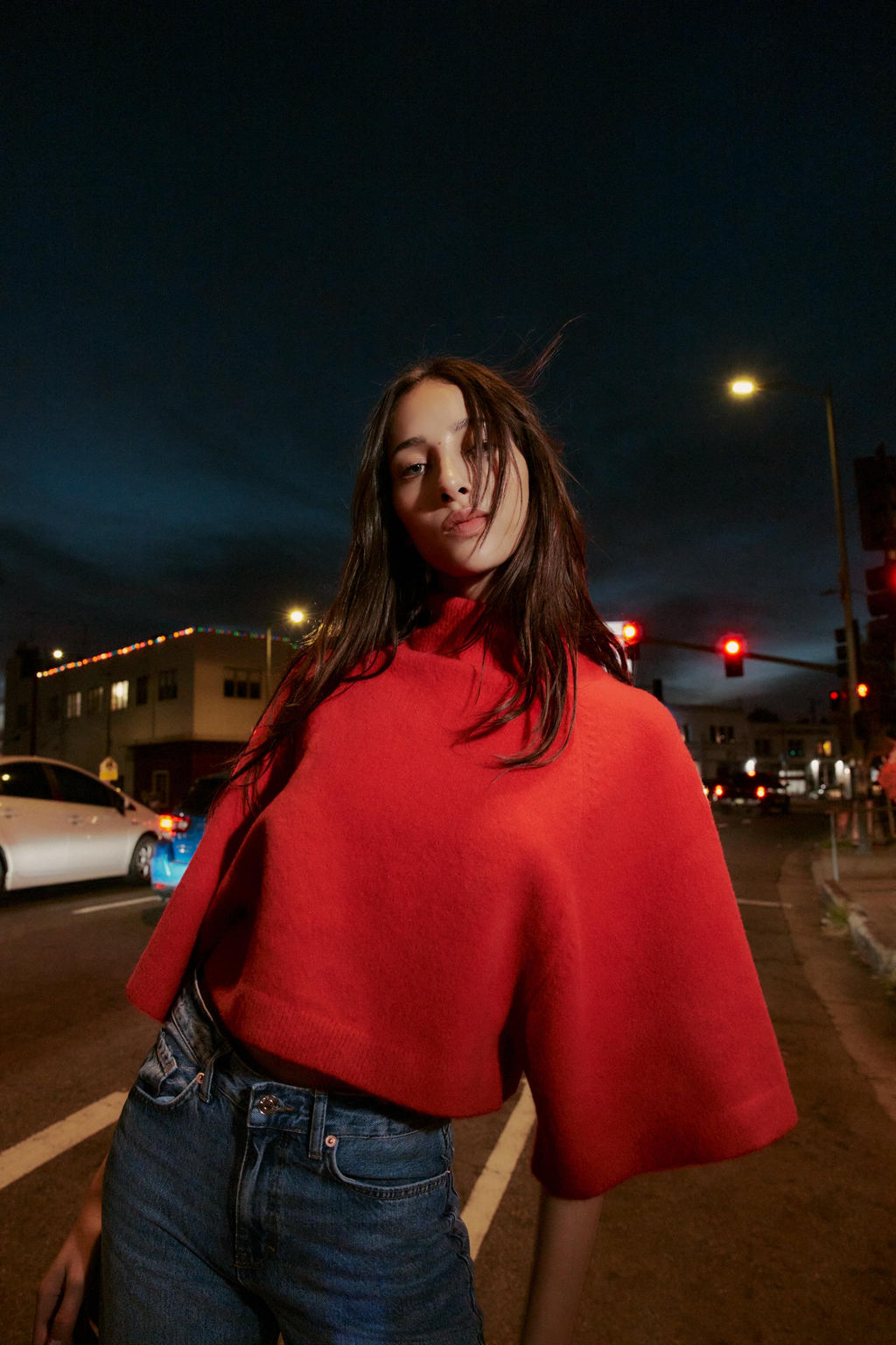 JERSEY PUNTO MANGA ANCHA / Rojo - Zara фото 2