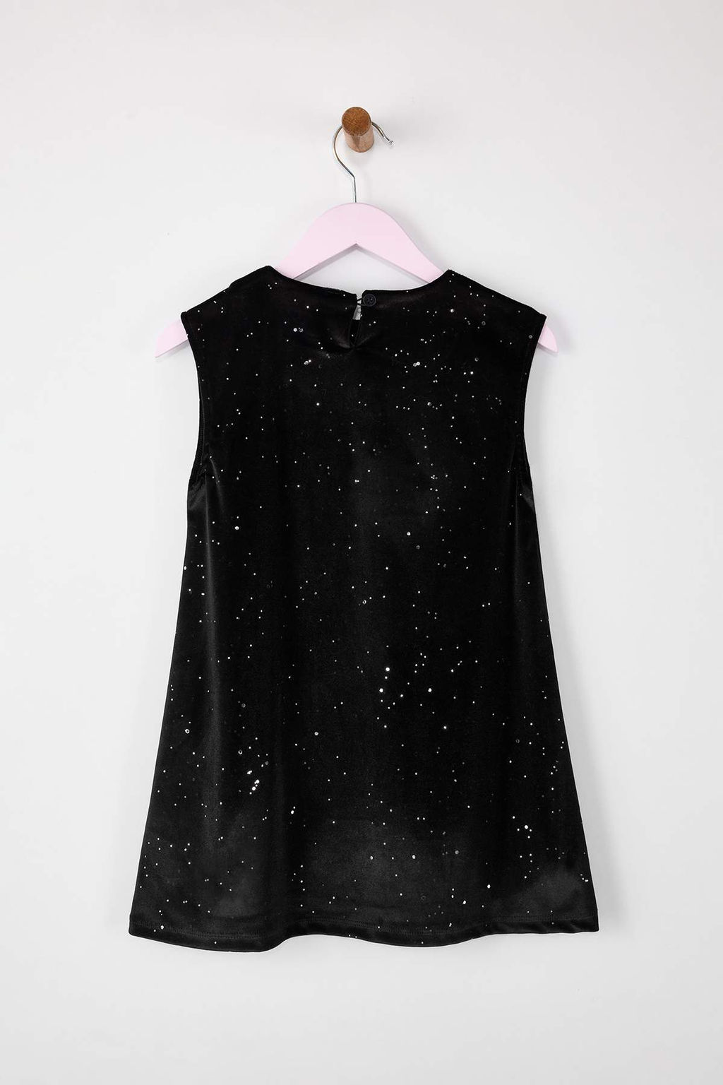 Siyah Simli Parlak Maxi Dokulu Orme Y?lbas? K?z Cocuk Elbise TKDAW26EL00011 - Trendyolmilla фото 4