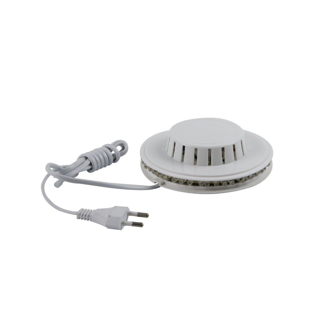 Светодиодный светильник-проектор ULI-Q304 2,5W/RGB WHITE. Напольный. Серия DISCO, многоцветный. Горизонтальная проекция. ТМ VOLPE. Кабель с вилкой, 220В. Цвет корпуса - белый.