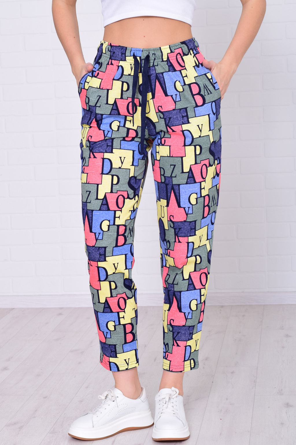 Брюки домашние женские 8-031д1 из хлопка - Новое кимоно фото 15