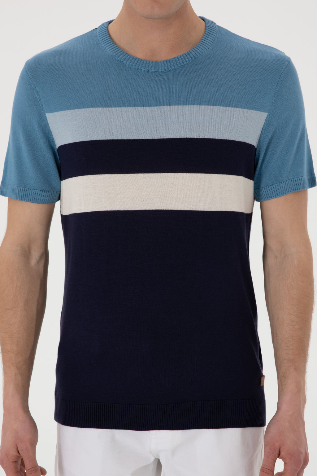Erkek Slim Fit Bisiklet Yaka Lacivert Ti__rt Sepette S_rpriz _ndirim - U.s. polo assn фото 13