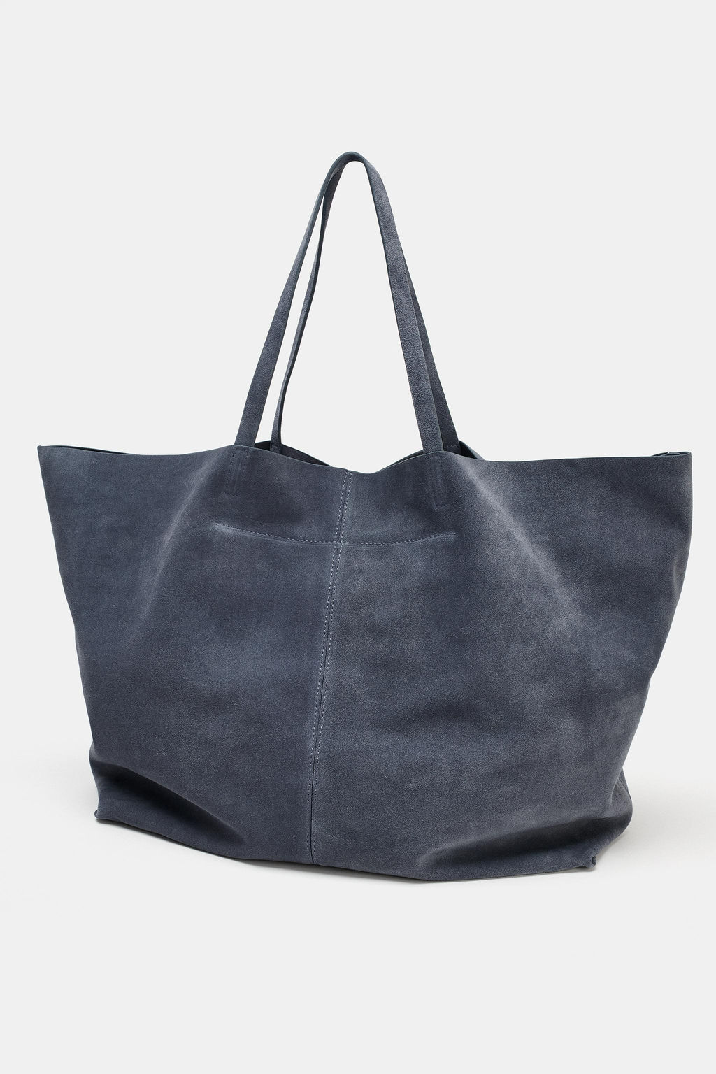 BOLSO PIEL SERRAJE MAXI SHOPPER / Azul - Zara фото 6