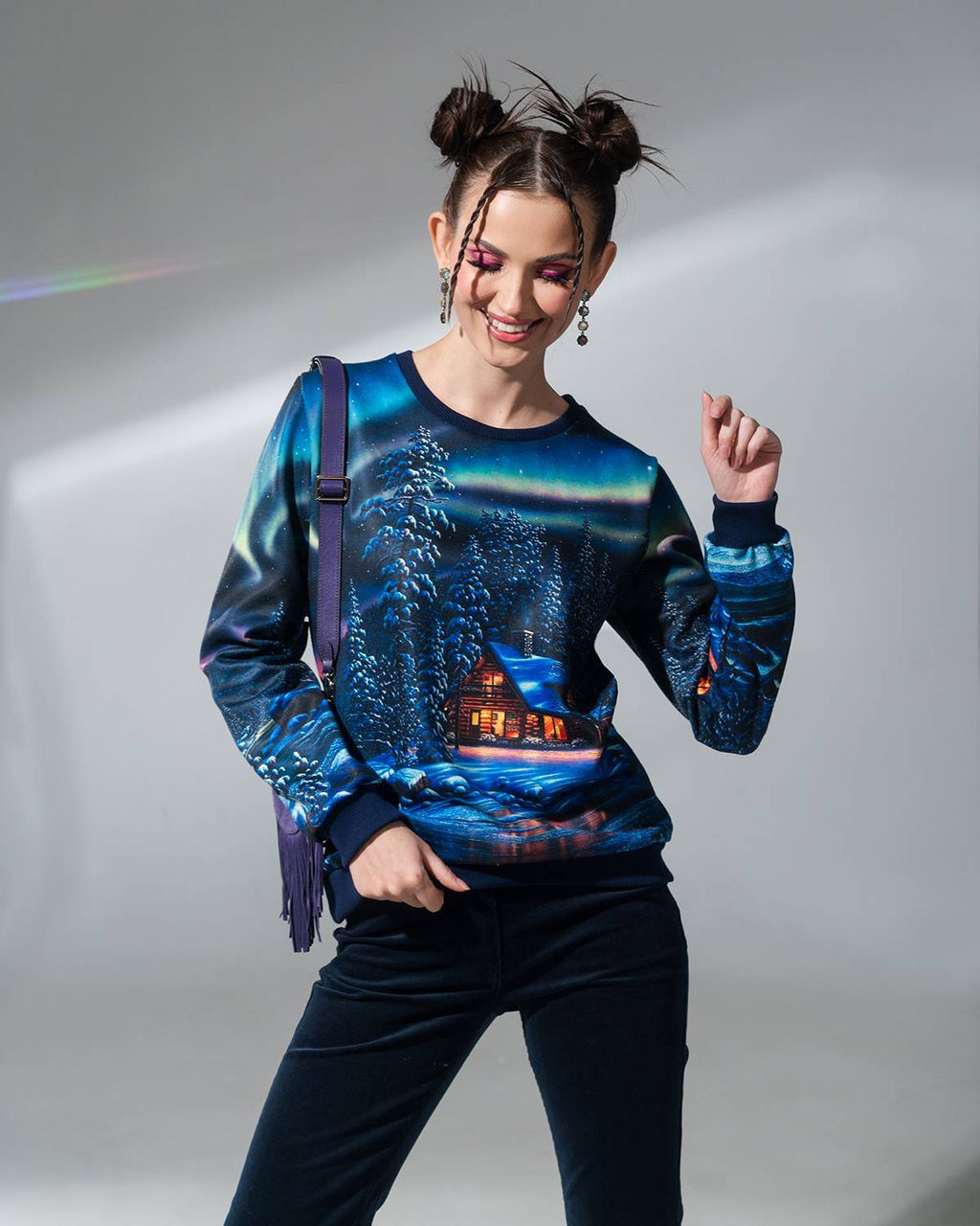 авторский Свитшот, джемпер с принтом - Sahar art lab фото 14