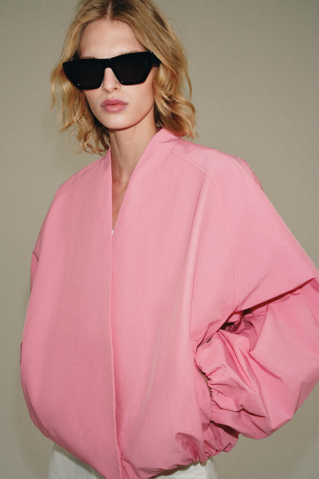CHAQUETA BOMBER ZW COLLECTION / Rosa - Zara фото 6