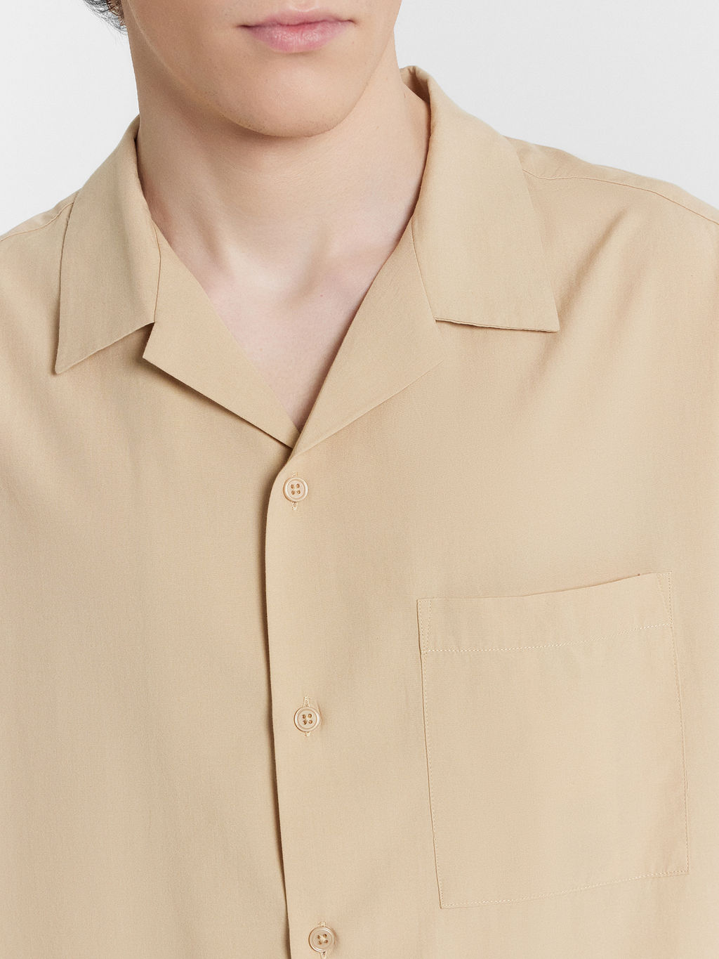 Рубашка мужская бежевая сафари 111942