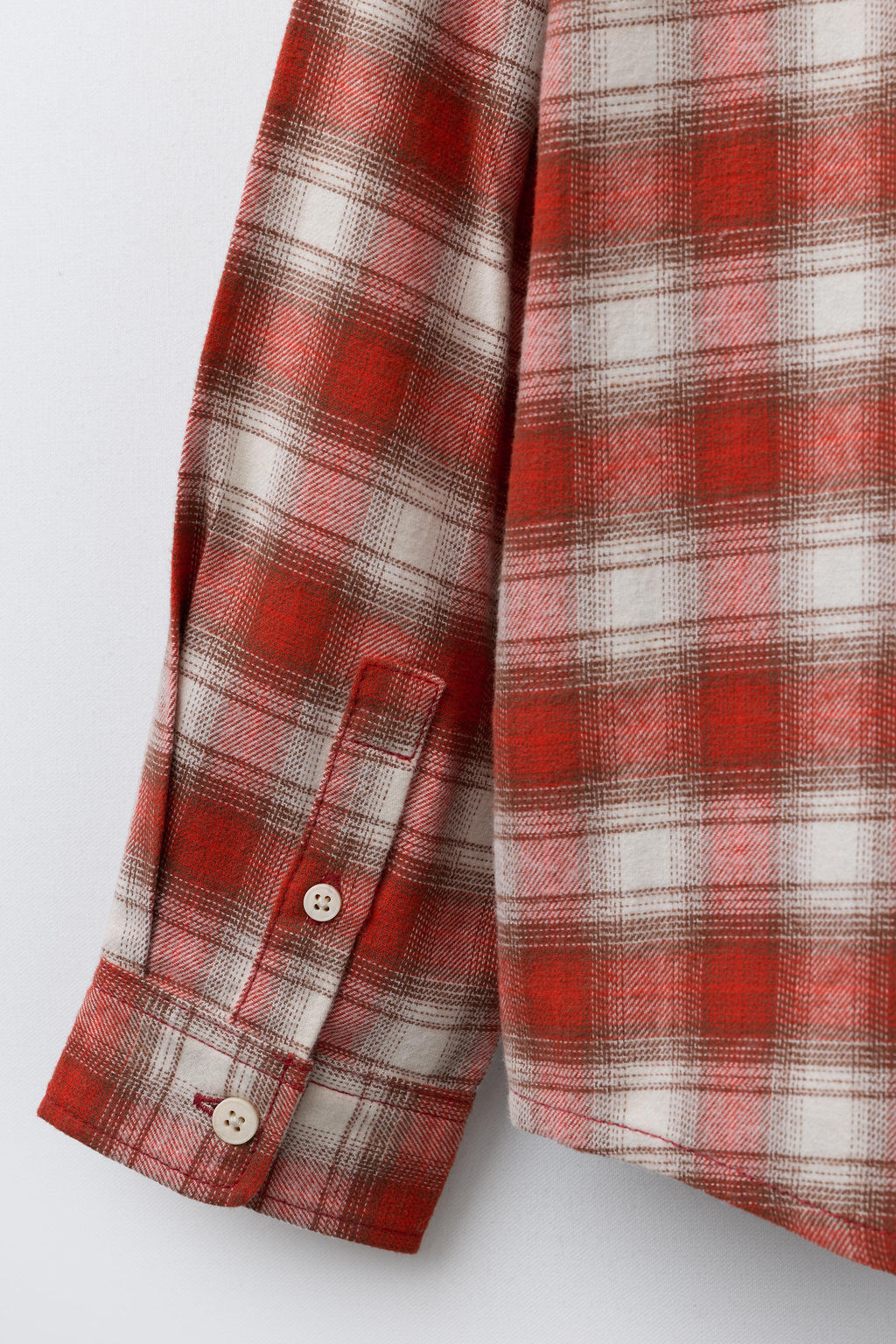 CHECK SHIRT WITH EMBROIDERED TEXT - Zara фото 4