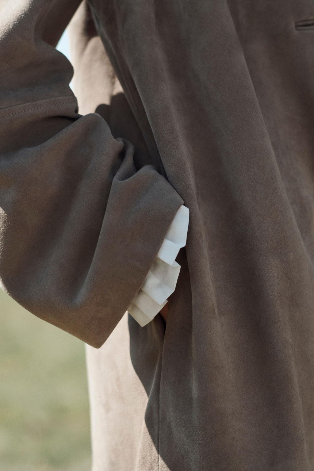 100% SUEDE LEATHER COAT LIMITED EDITION - Zara фото 5