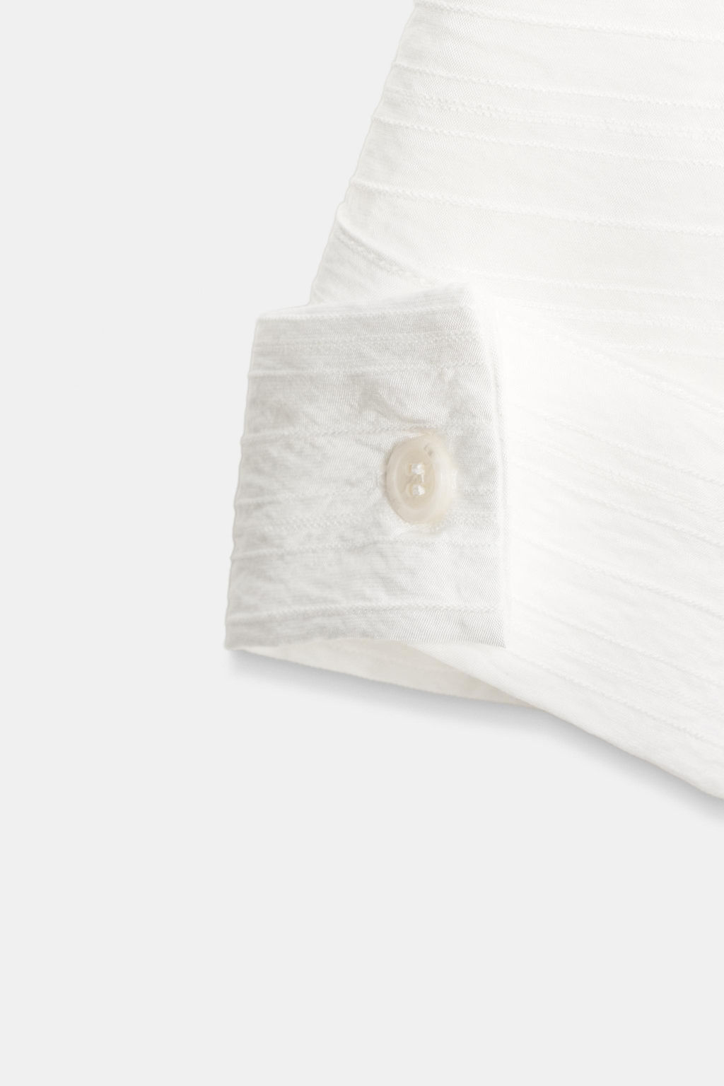 CAMISA OVERSIZE ESTRUCTURA ZW COLLECTION / Blanco roto - Zara фото 8