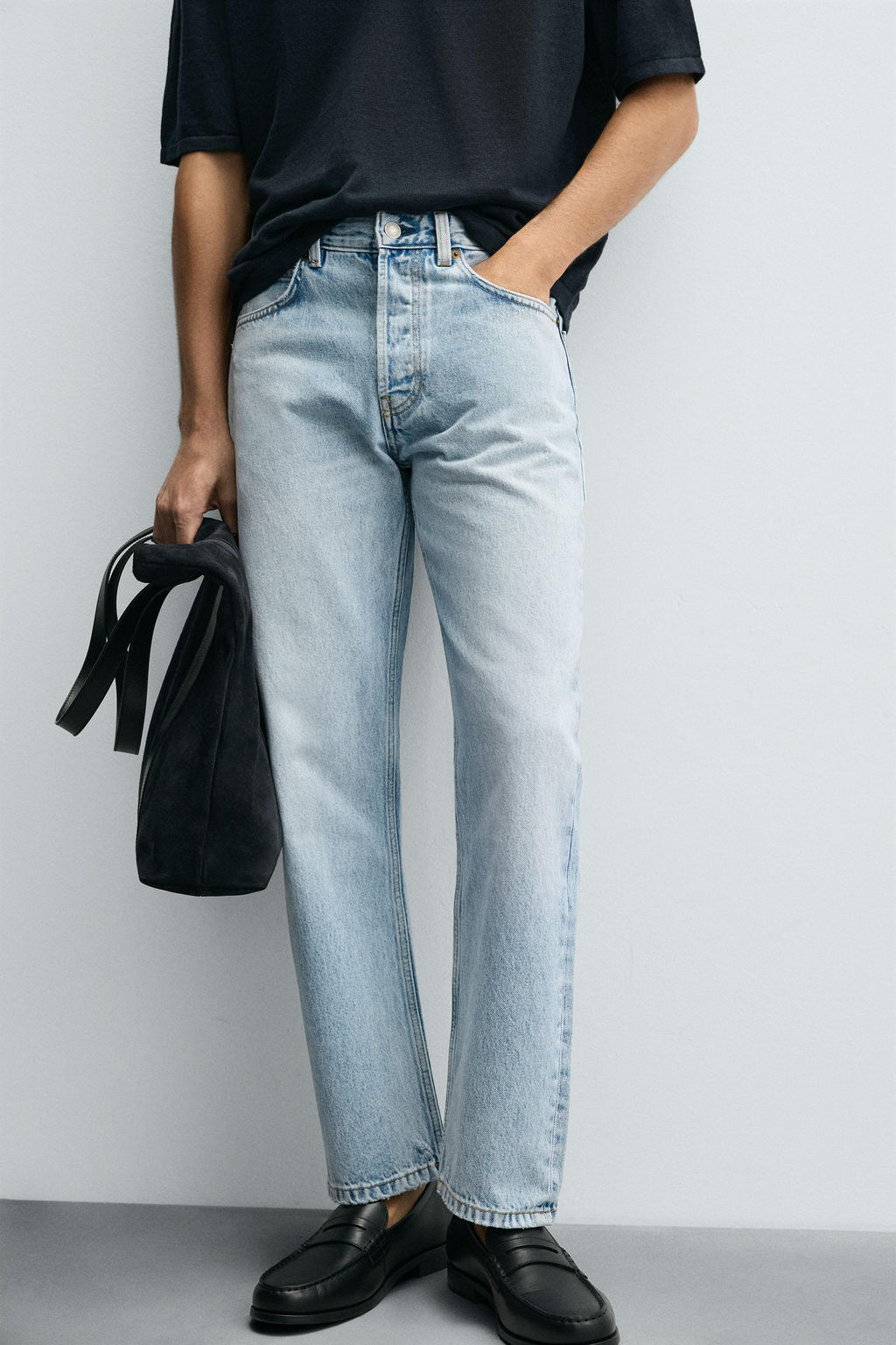 REGULAR STRAIGHT-LEG JEANS - Zara фото 5