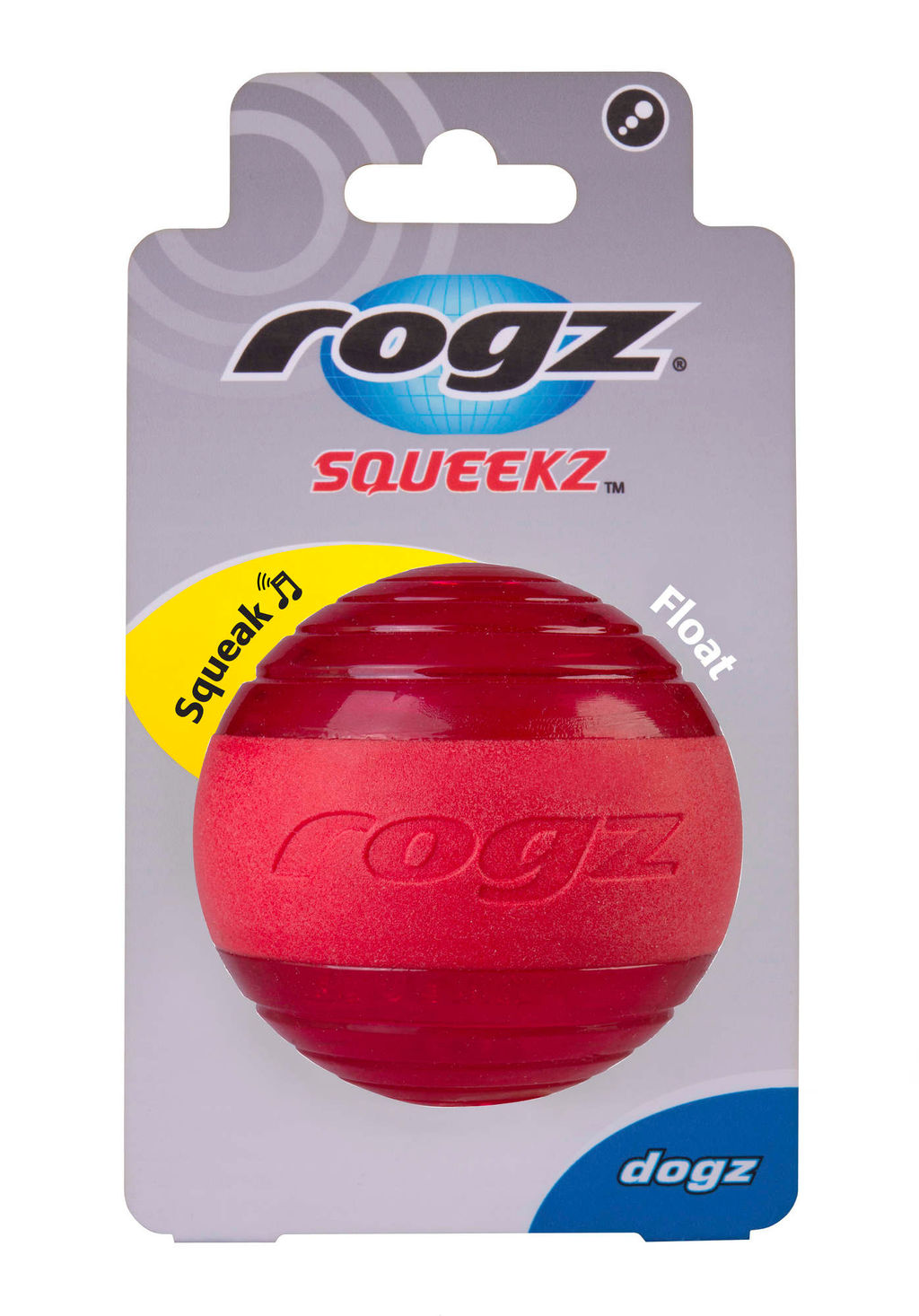 ВИА Мяч с пищалкой Squeekz, красный SQ02C SQ02C