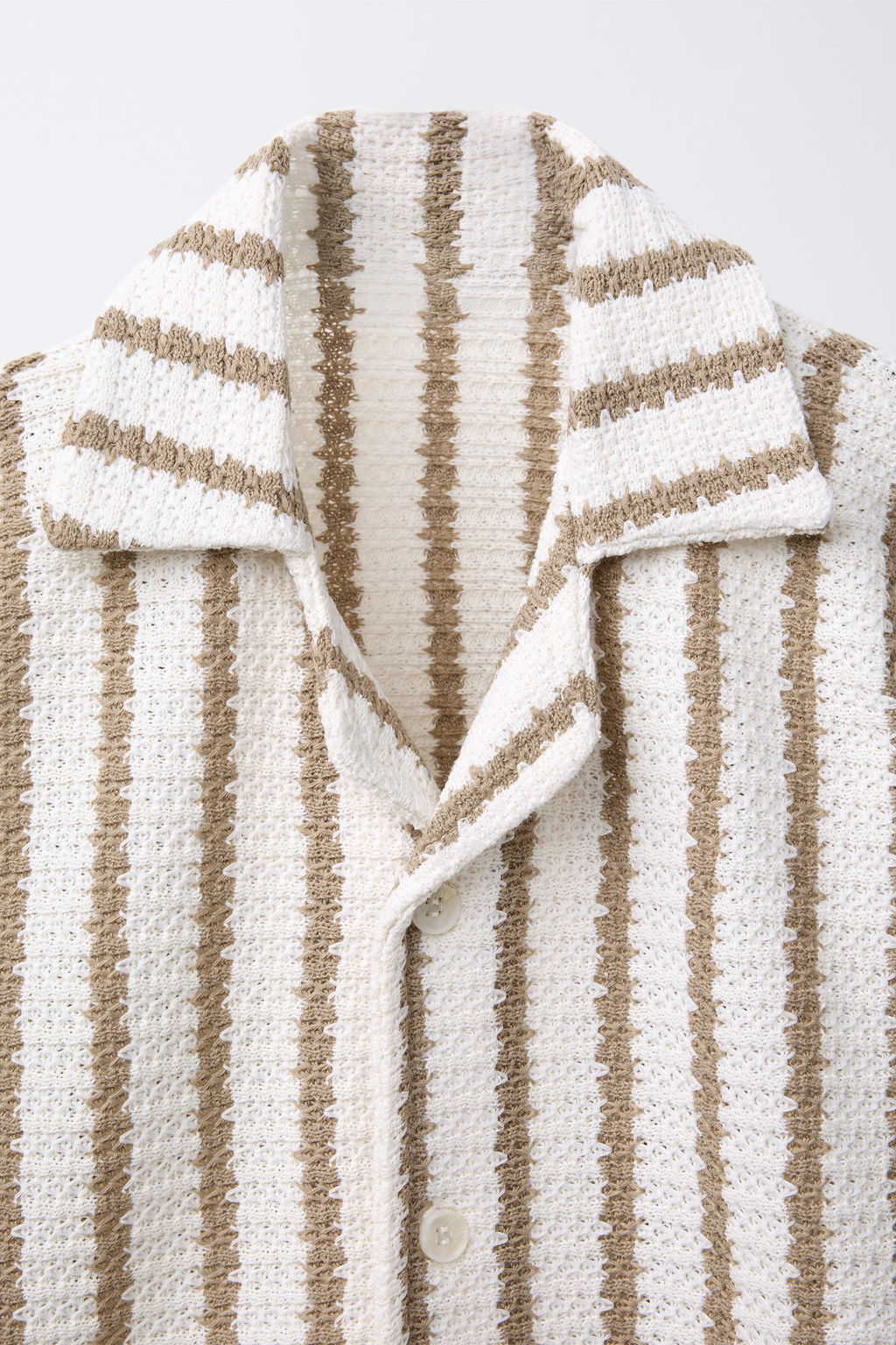 STRIPED TEXTURED SHIRT - Zara фото 3