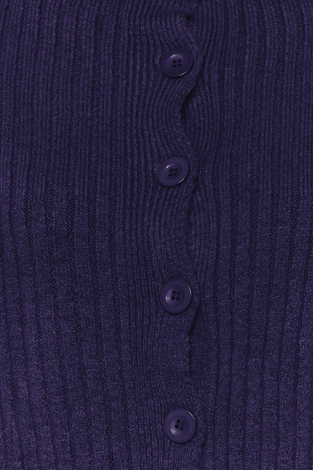 Lacivert Crop Yumusak Dokulu Dik Yaka Triko H?rka TWOAW22HI0174