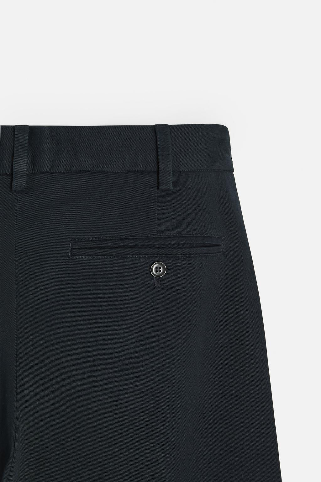 PLEATED CHINO TROUSERS - Zara фото 9