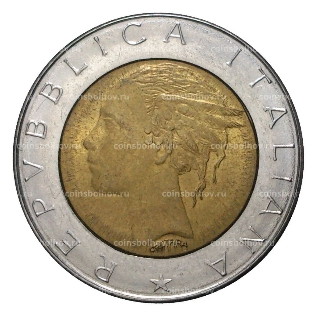 Монета 500 лир 1984 года