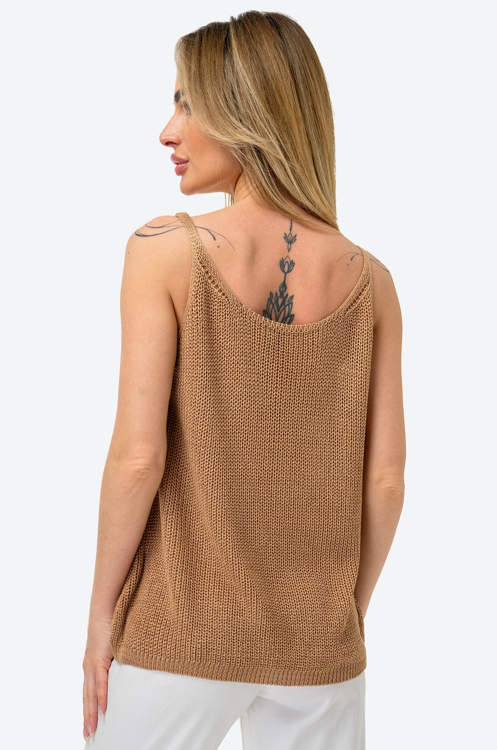 Женский вязаный топ на бретелях Happy Fox  фото 32