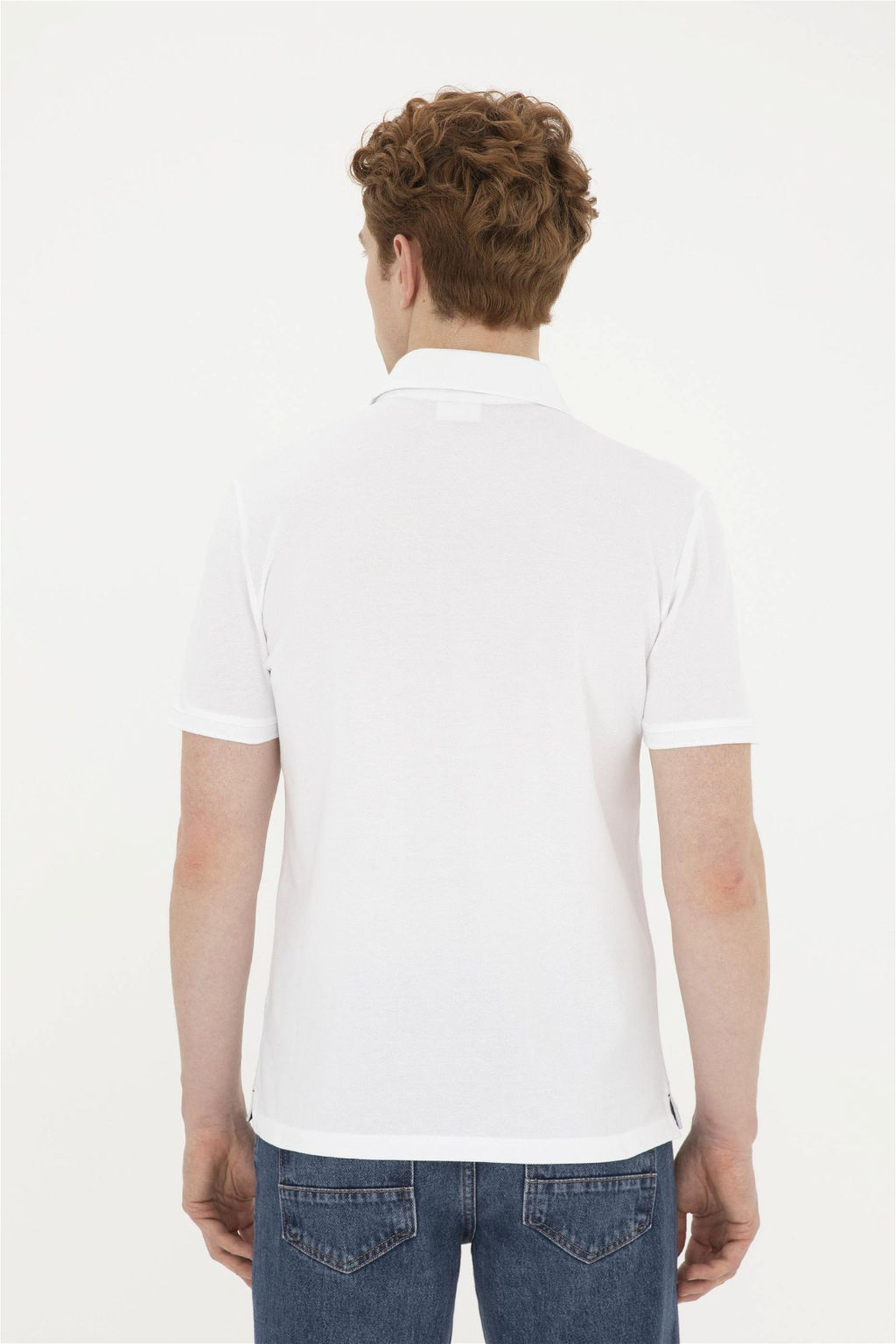 Мужская белая базовая поло яка t -манатья Неожиданная скидка в корзине - U.s. polo assn фото 5