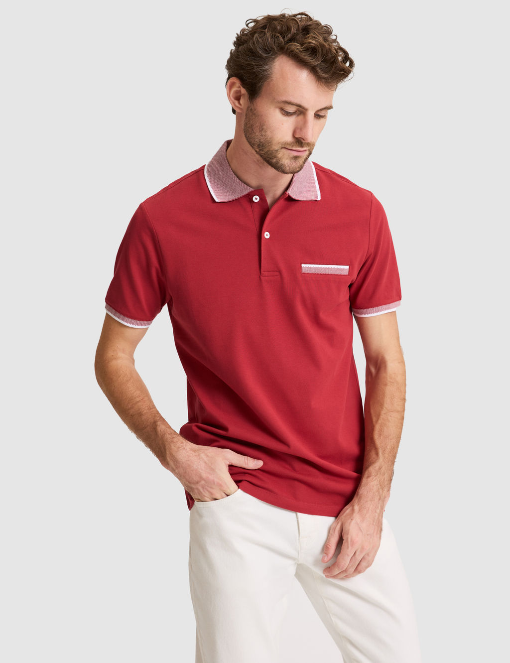 Nar _i_e_i Slim Fit %100 Pamuk D__meli Polo Yaka Ti__rt