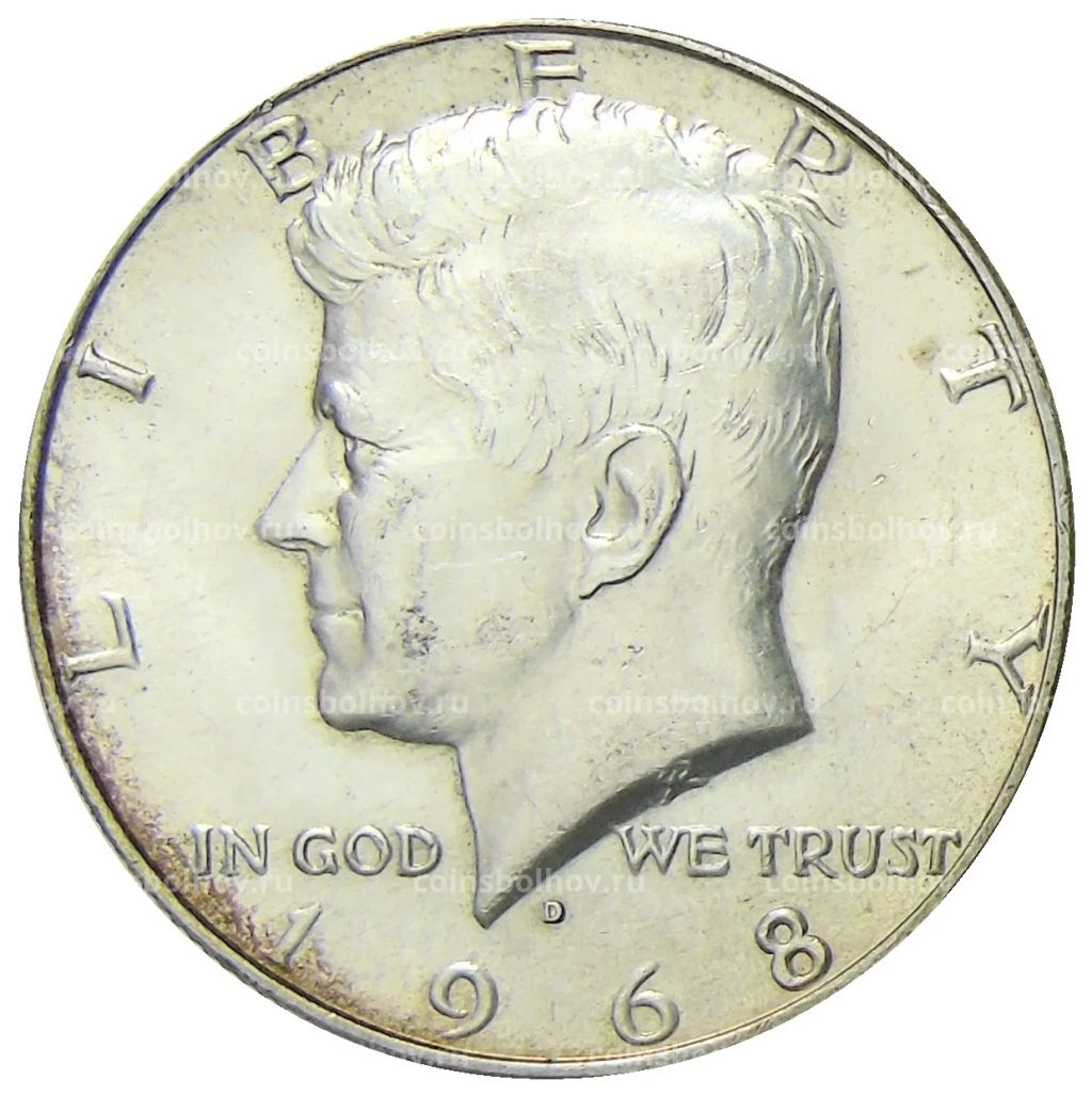 1/2 доллара (50 центов) 1968 года D США