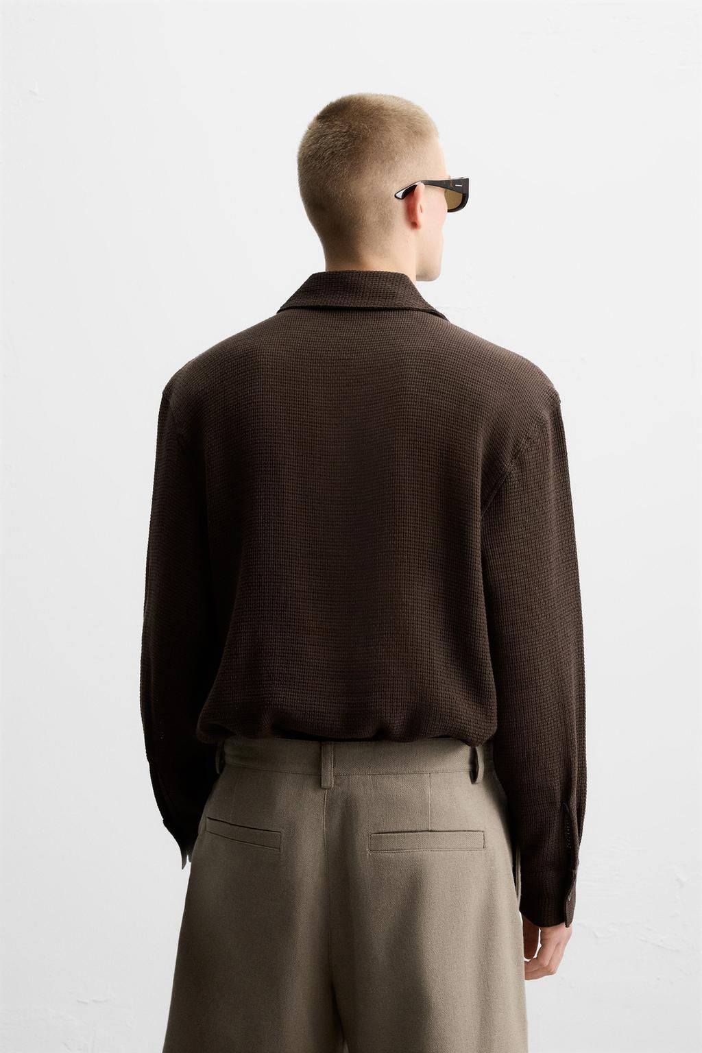 TEXTURED POLO SHIRT - Zara фото 3