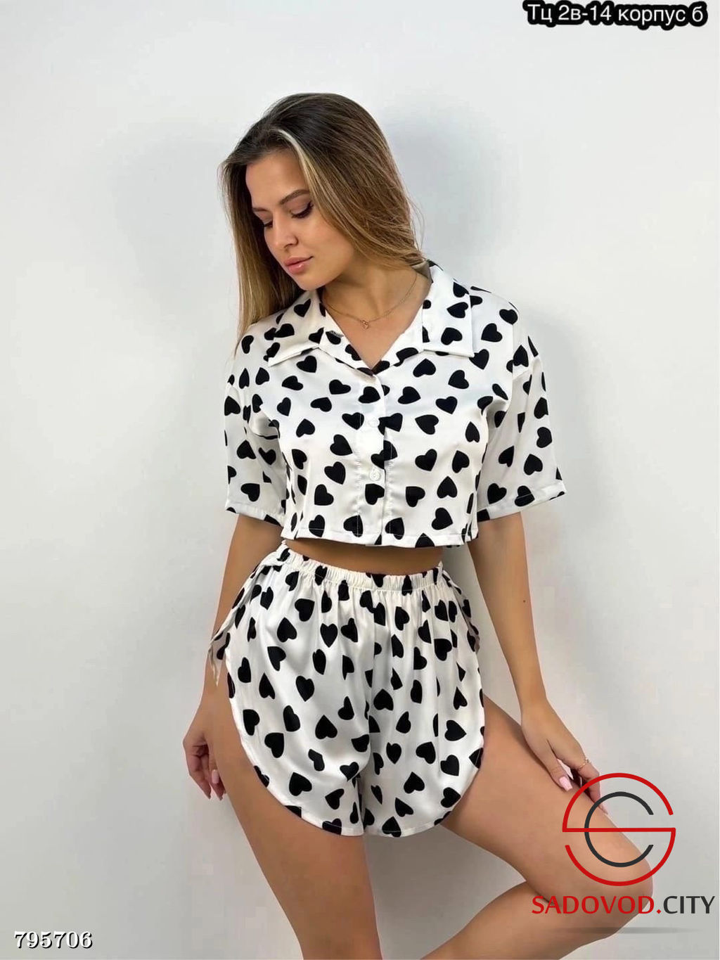 пижама женская с сердцами - Bruno фото 4