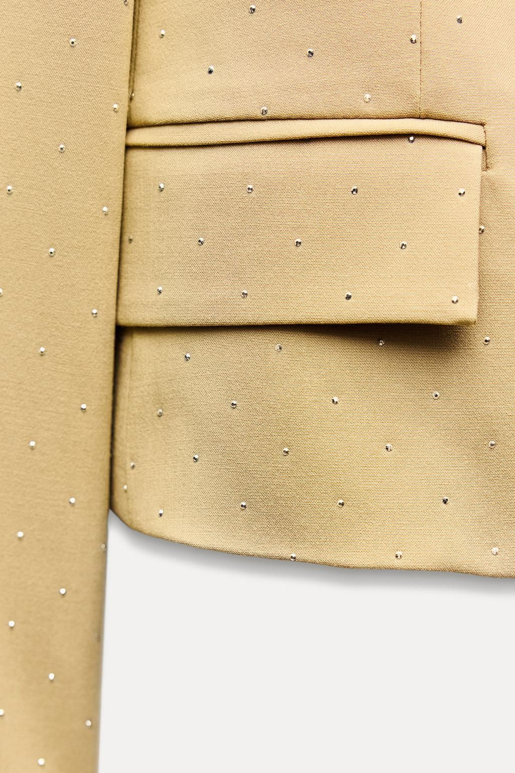 BEADED BLAZER WITH SHOULDER PADS - Zara фото 7