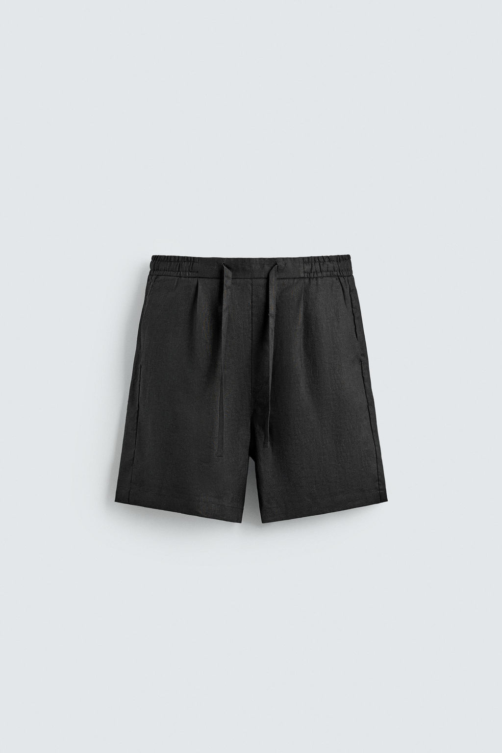 BERMUDA RELAXED FIT 100% LINO / Negro - Zara фото 7