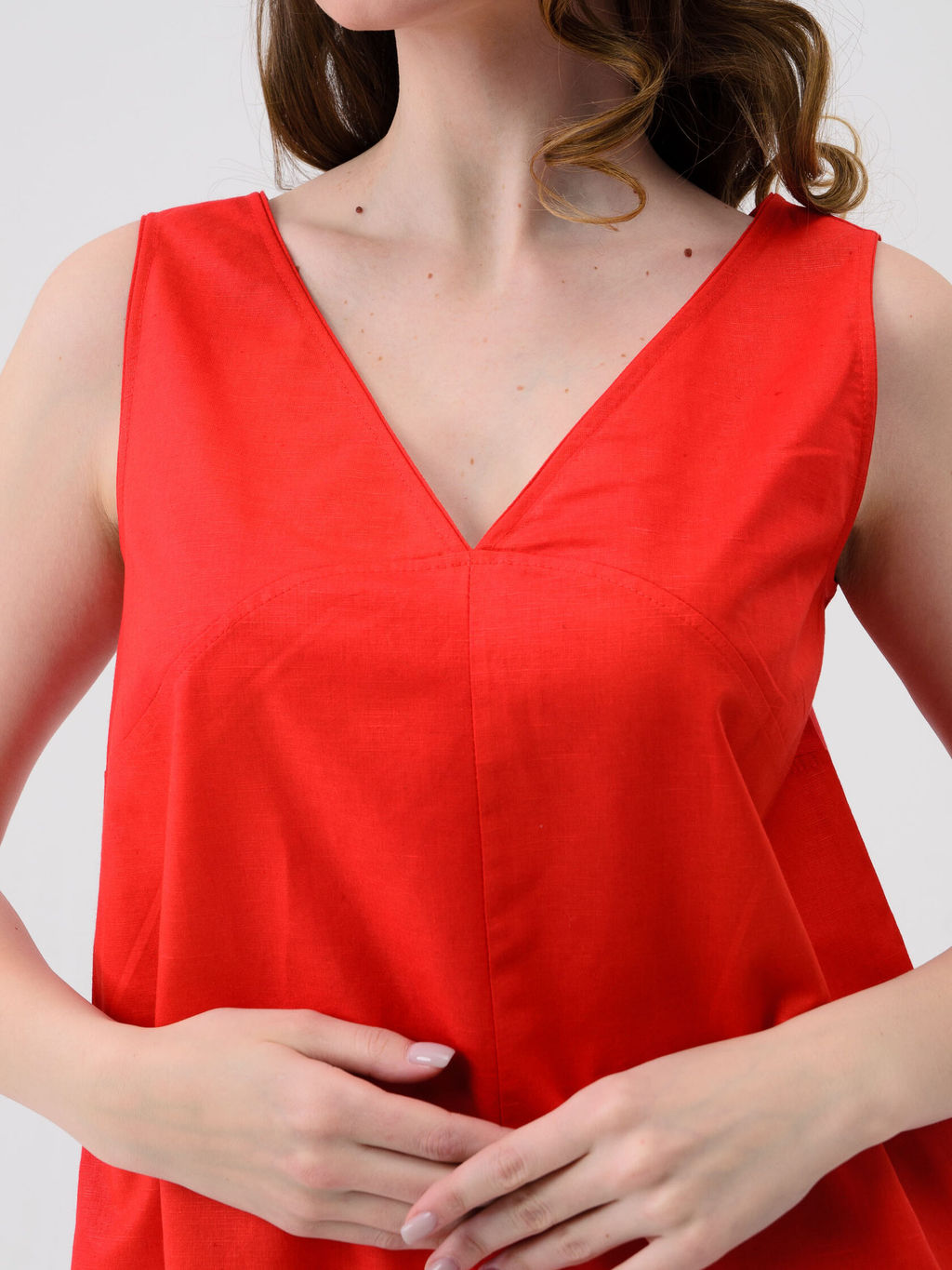 Сарафан платье Хлопок 70% Лён 30% - Оптима фото 9