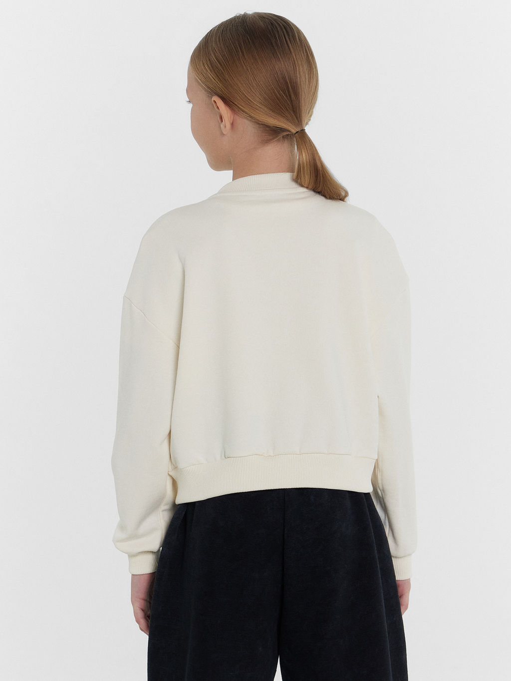 Бомбер для девочек кремовый с надписью gymnastic club - Mark formelle фото 4