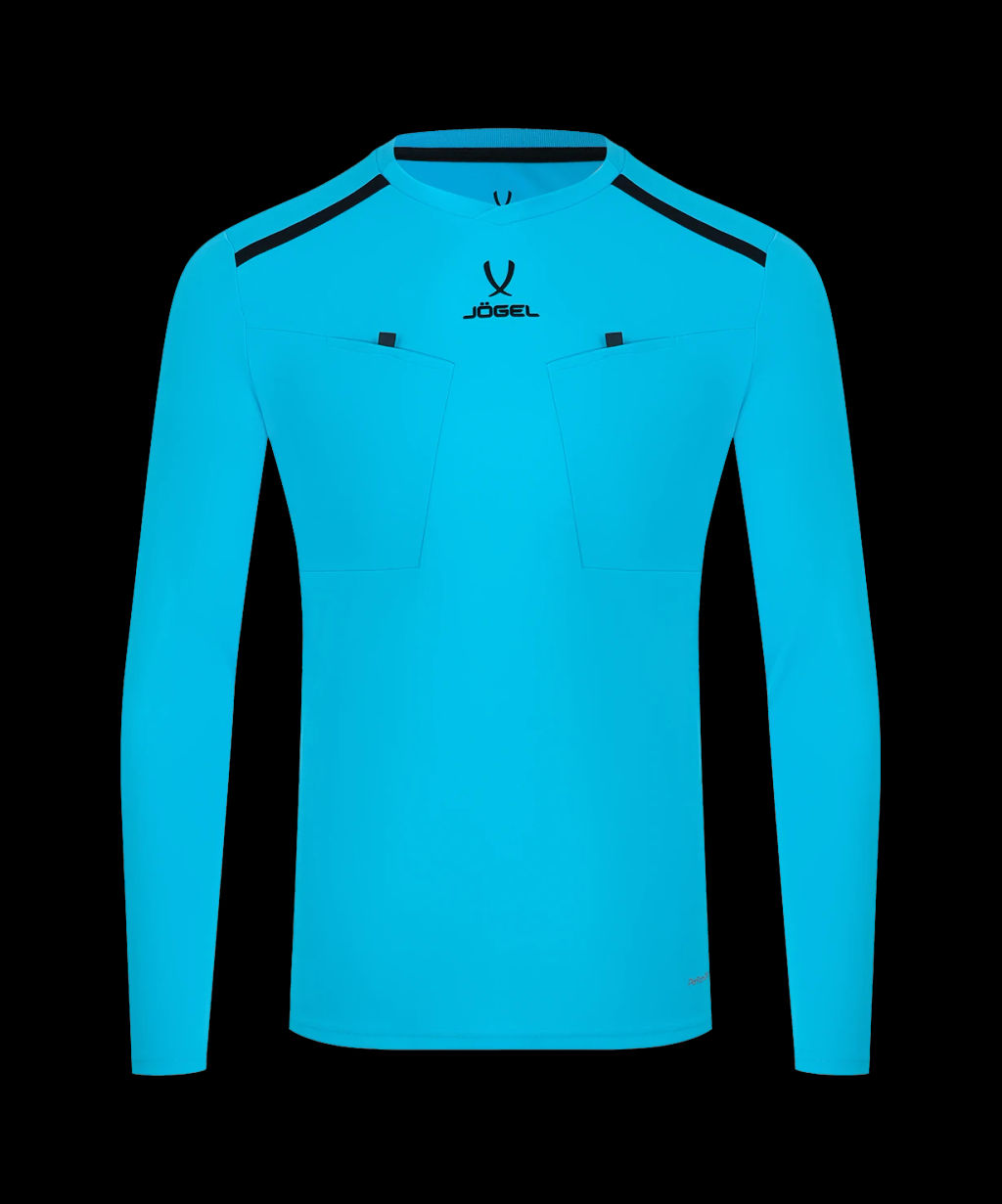 Футболка судейская с длинным рукавом JOGEL DIVISION PerFormDRY Referee LS Tee, голубой  фото 2