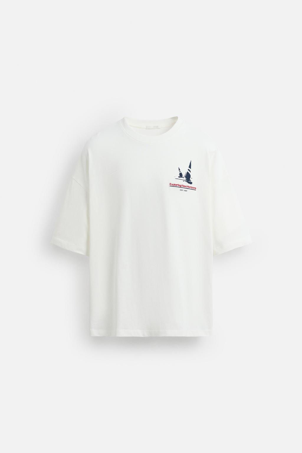NAUTICAL PRINT T-SHIRT - Zara фото 7