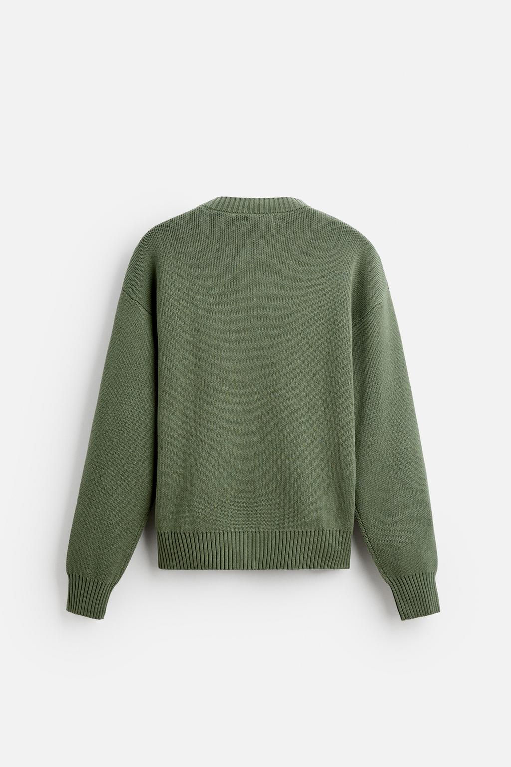 TEXTURED COTTON SWEATER - Zara фото 8