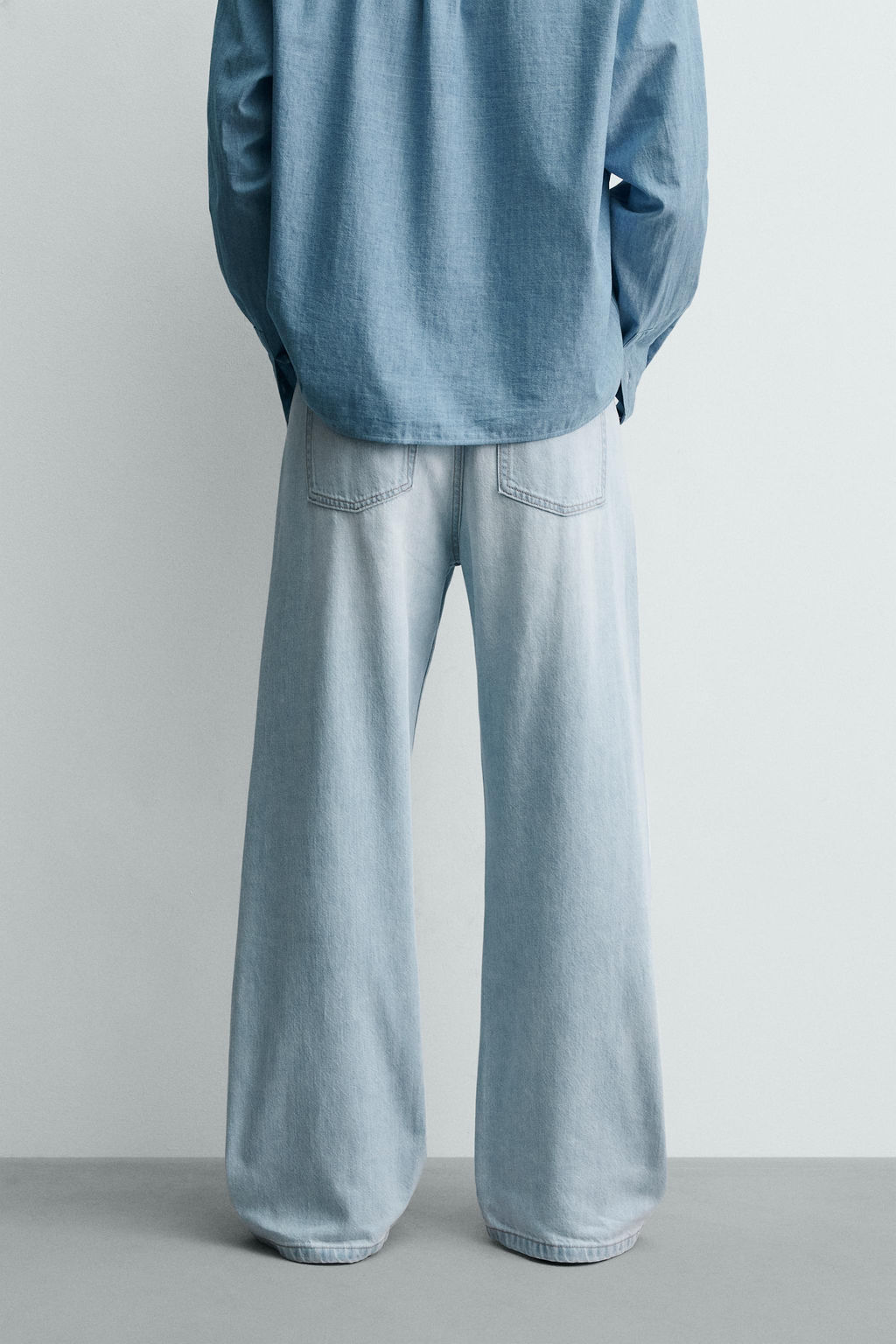 JEANS FLARE FIT / Azul claro - Zara фото 3