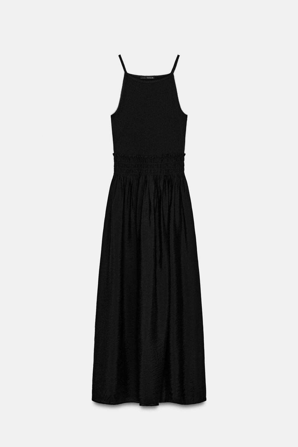 VESTIDO COMBINADO TIRANTES / Negro - Zara фото 7