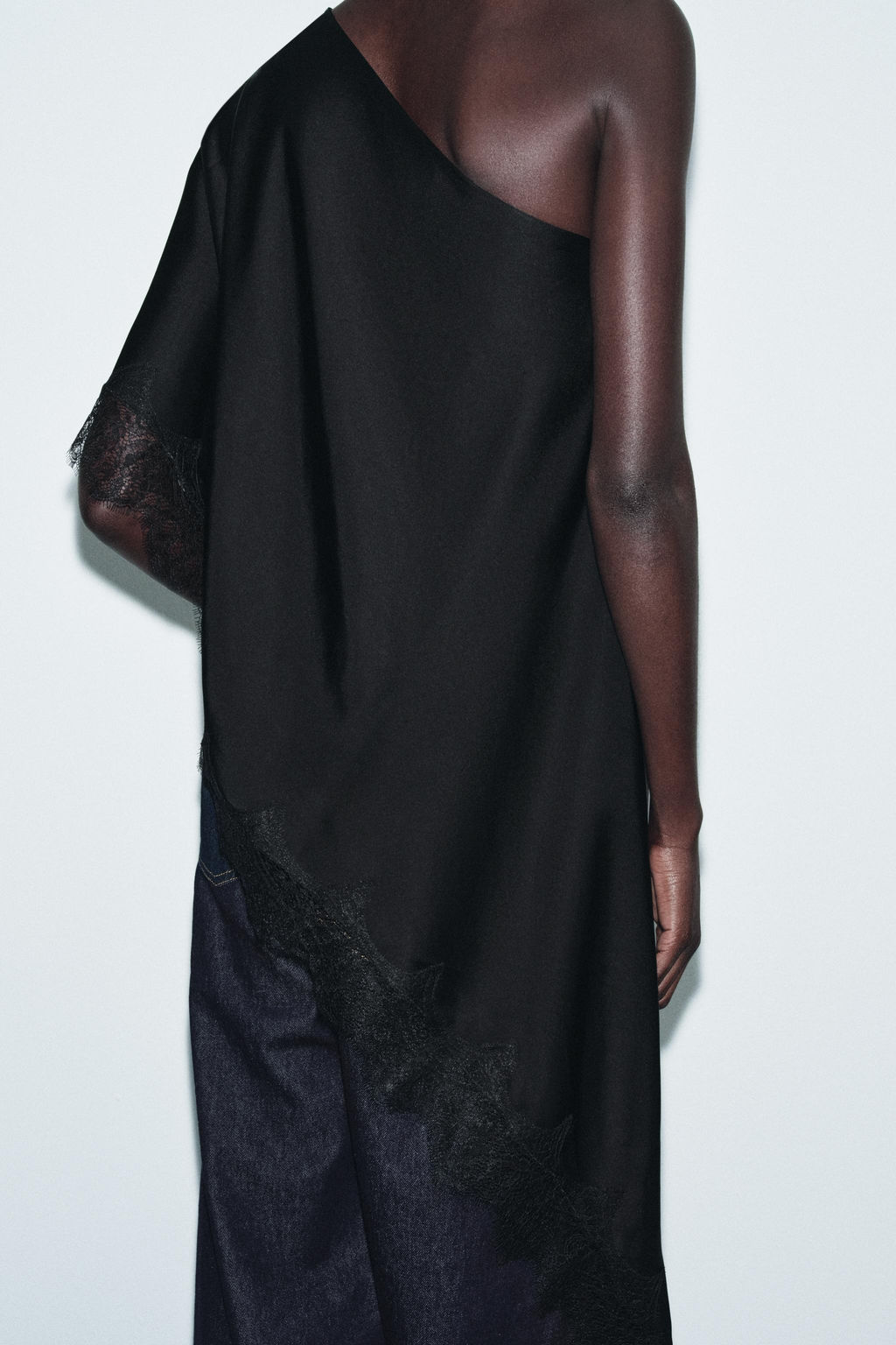 ZW COLLECTION ASYMMETRIC LACE TOP - Zara фото 3