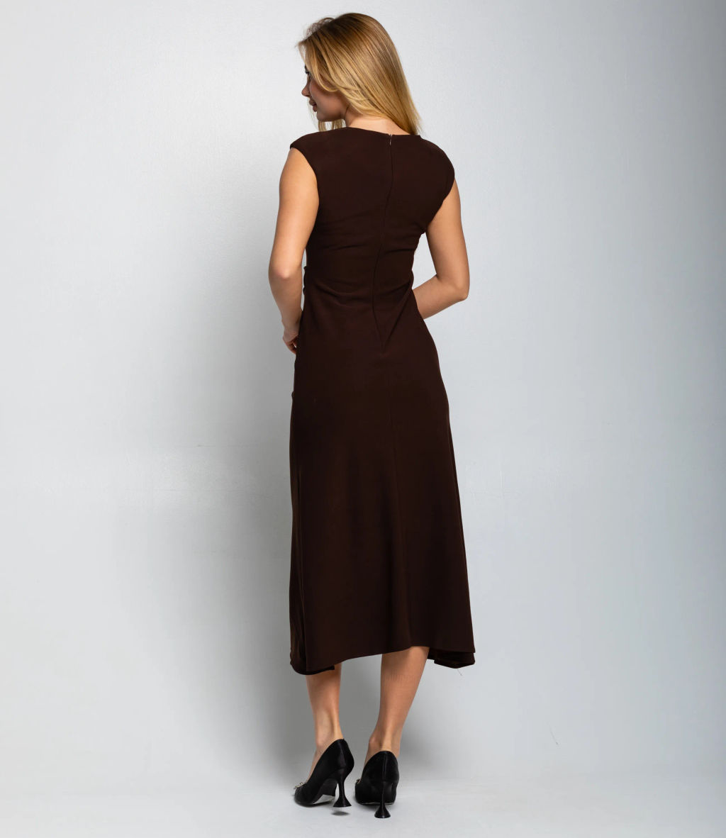 Платье #КТ3298, шоколадный